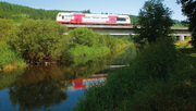 Möhringen, az Ulm – Donaueschingen vasútvonal hídja a Dunán