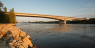 Pozsony/Bratislava, Lafranconi híd a Dunán